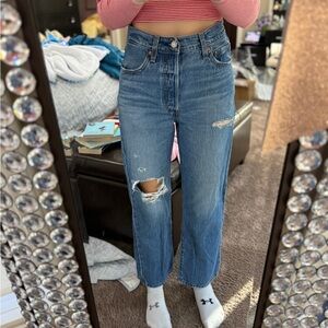 Levi's Women's Blue Straight Leg Jeans